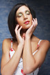 portrait of a beautiful brunette woman
