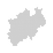 Pixelkarte - Bundesland Nordrhein-Westfalen