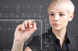 Photo: Blueprint concept - engineer with screen Blueprint concept - engineer with screen