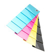 CMYK palette plates isolated CMYK palette plates isolated