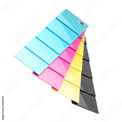 Illustration: CMYK palette plates isolated CMYK palette plates isolated