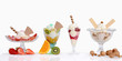 Verschiedene Eisbecher