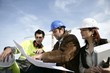 Construction team on site