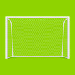 Soccer goal front view
