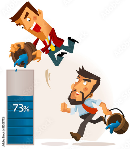 Vector: Hardwork Completing work progress Hardwork Completing work progress