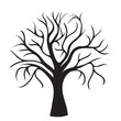 black tree without leaves