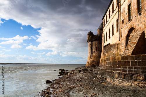 Photo: Detail of Mont Saint Michel in France Detail of Mont Saint Michel in France