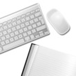 overhead view of keyboard