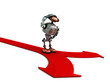 Djoby the robot thinking about two ways Djoby the robot thinking about two ways