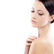 Photo: woman with hand on naked shoulder woman with hand on naked shoulder