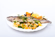 Roasted trout