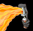 Vector: Fire Balloon Graffiti Fire Balloon Graffiti