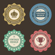 Vintage labels set vector design elements Vintage labels set vector design elements