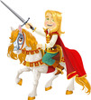 Prince Charming on a white horse