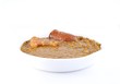 Isolated lentil dish.