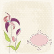 Floral greeting card