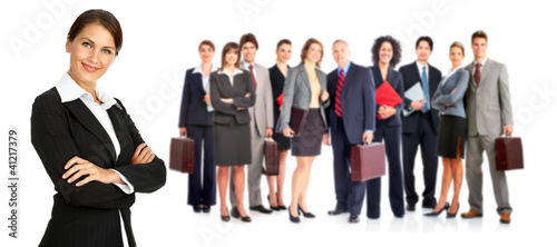 Photo: Business people group. Business people group.