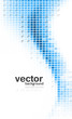 Abstract mosaic colorful blue shiny wave background