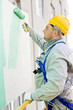 builder facade painter at work builder facade painter at work