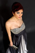 Photo: Attractive woman in elegant dress Attractive woman in elegant dress