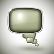 A fényképek részletei Speech bubbles background