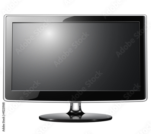Vector: tv monitor isolated. tv monitor isolated.