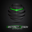 Abstract design, glossy sphere. vector eps 10