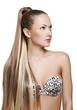 woman with elegant long shiny hair woman with elegant long shiny hair