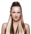 woman with long healthy natural hair woman with long healthy natural hair