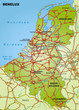 Autobahnkarte der Beneluxländer mit Nachbarländern Autobahnkarte der Beneluxländer mit Nachbarländern