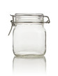 Empty glass jar