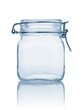 Empty glass jar