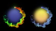 Empty Space in Particle Ring, with Alpha Channel - HD1080