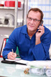 Craftsman on the phone
