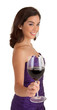 Foto: Woman Serving a Glass of Wine Woman Serving a Glass of Wine