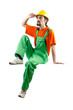 Construction worker isolated on the white Construction worker isolated on the white