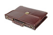 Business concept with briefcase on white Business concept with briefcase on white
