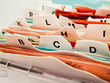 alphabetische Karteikarten. Kundendaten in ABC