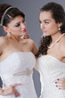 Bride posing in studio shooting