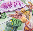 Viele Euro Geldscheine