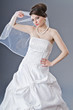 Bride in wedding dress in studio shooting