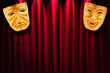 Theatre performance concept with masks