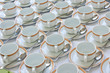 Many rows of coffee cup Many rows of coffee cup