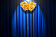 Theatre performance concept with masks