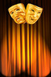 Theatre performance concept with masks