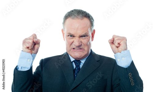 Photo: Frustrated senior businessman Frustrated senior businessman