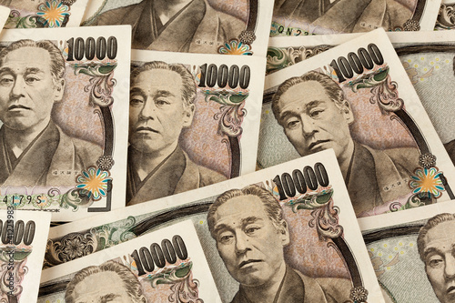 Photo: Japanische Yen Geldscheine. Geld aus Japan Japanische Yen Geldscheine. Geld aus Japan