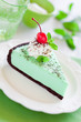 Mint chocolate tart