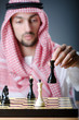 Chess player playing his game Chess player playing his game