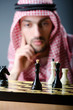 Chess player playing his game Chess player playing his game